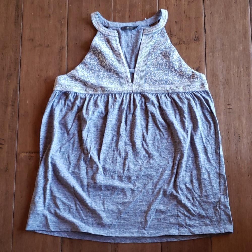 THML Gray-Blue Women's Top